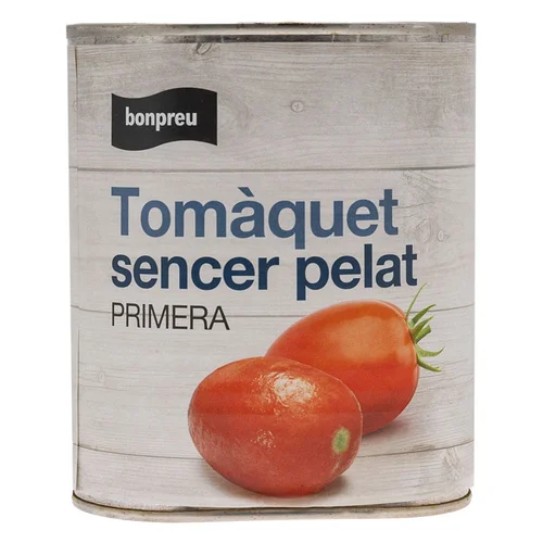 BONPREU Tomate entero pelado