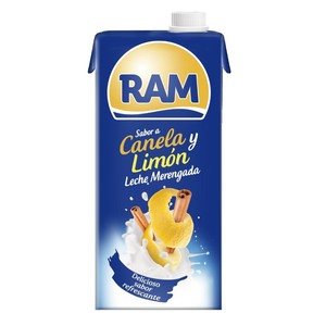 Leche merengada con sabor a canela y limón en cartón