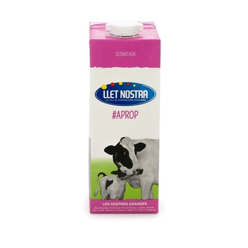 LLET NOSTRA Llet desnatada en cartró