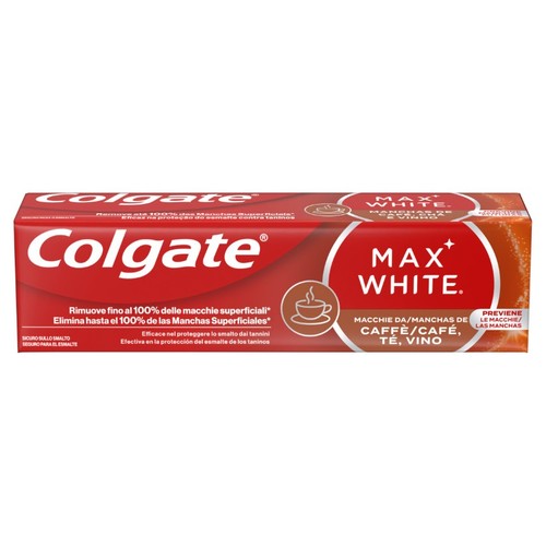 COLGATE Crema dental max white per a taques