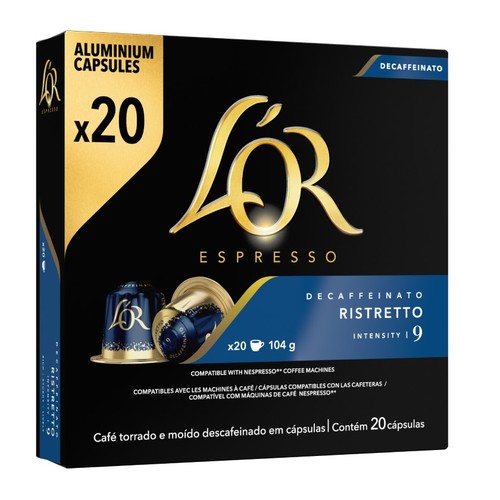 L'OR Càpsules de cafè descafeïnat Ristretto