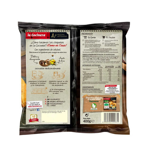 LA COCINERA Croquetes de bolets artesanes