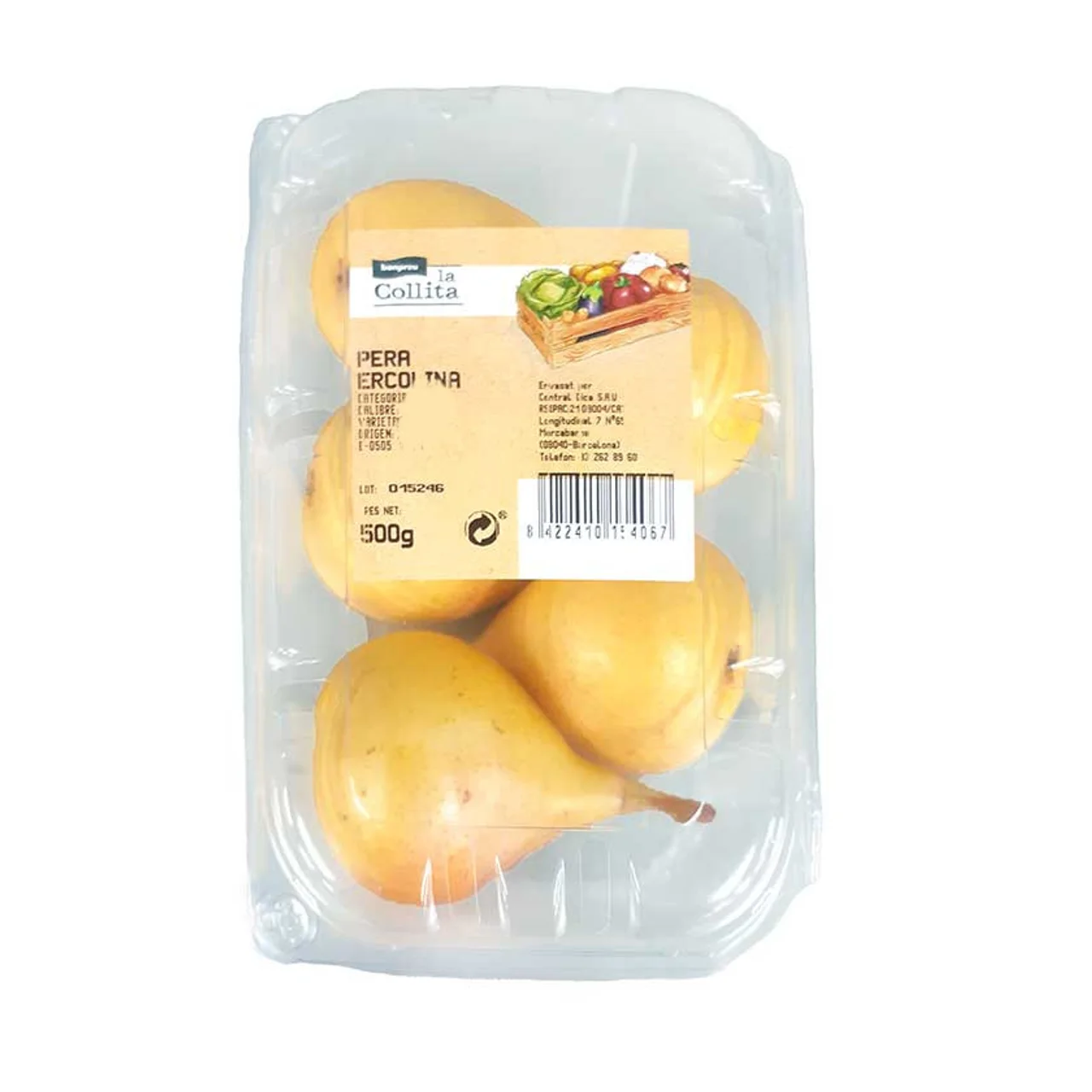 Pera Ercolina en bandeja de 500 g