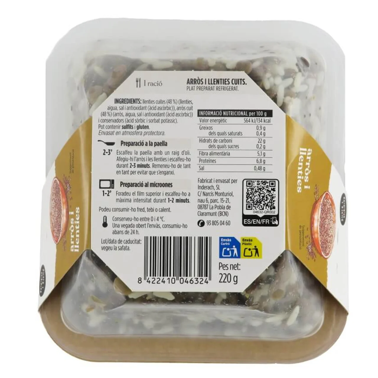 TERRA I TAST Arroz y lentejas