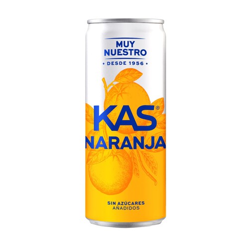 KAS Refresc de taronja Zero en llauna