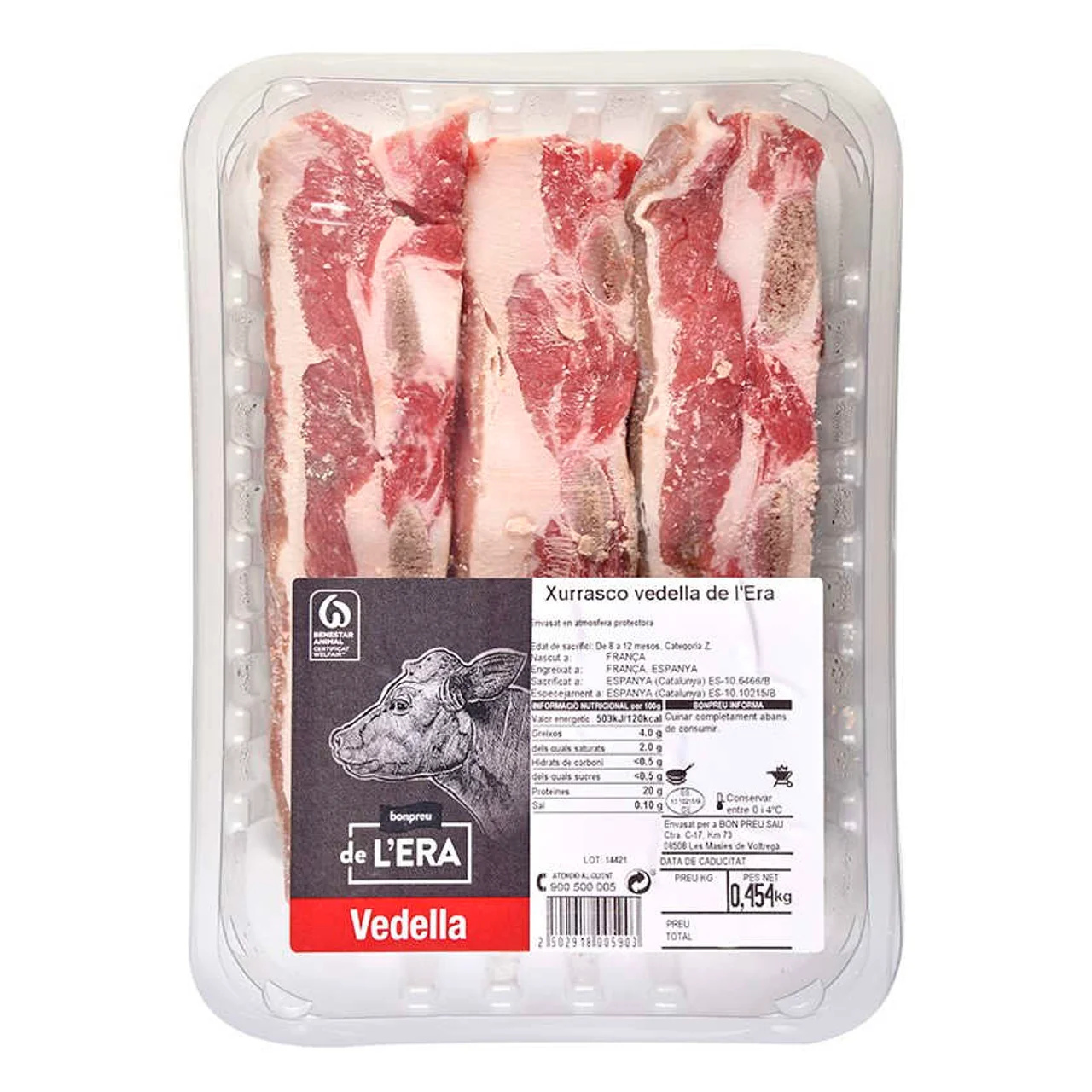 BONPREU DE L'ERA Churrasco de ternera