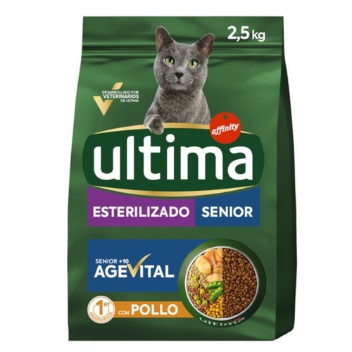 ULTIMA Menjar de pollastre per a gat adult esterilitzat