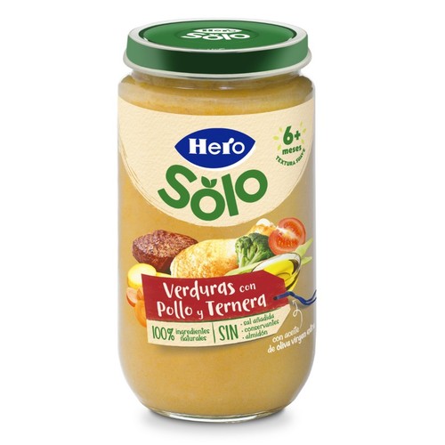 HERO BABY Potet de verduretes amb pollastre i vedella