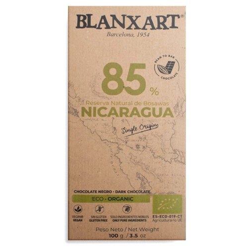 BLANXART Xocolata negra 85% de Nicaragua ecològica