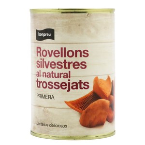 Imagen de BONPREU Rovellons silvestres al natural trossejats