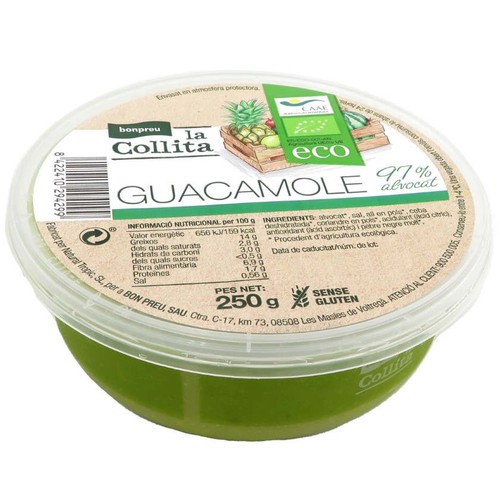 LA COLLITA Guacamole ecològic en terrina de 250g