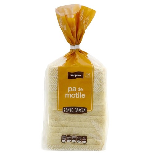 BONPREU Pa de motlle sense crosta