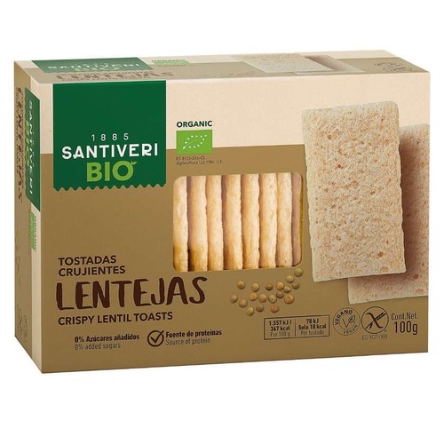 SANTIVERI Torrades de llenties ecològiques