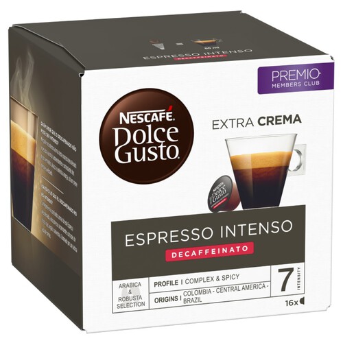 DOLCE GUSTO Càpsules de cafè descafeïnat intens