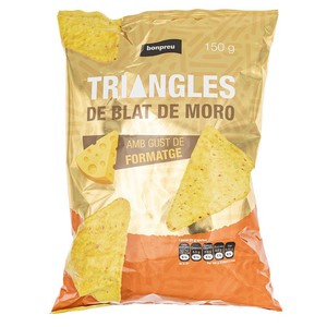 Imagen de BONPREU Triangles de blat de moro amb gust de formatge