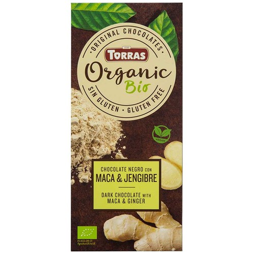 TORRAS Xocolata negra amb maca i gingebre ecològica Organic Bio Km0