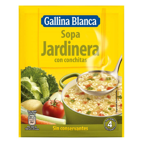 GALLINA BLANCA Sopa jardinera