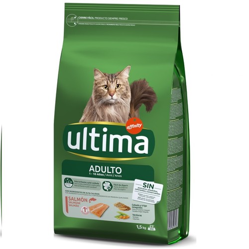 ULTIMA Menjar de salmó per a gat adult