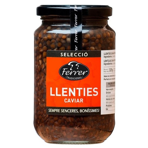 FERRER Llenties cuites caviar