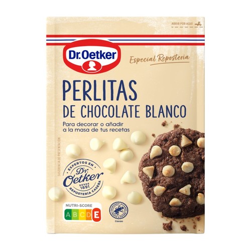 DR. OETKER Perletes de xocolata blanca