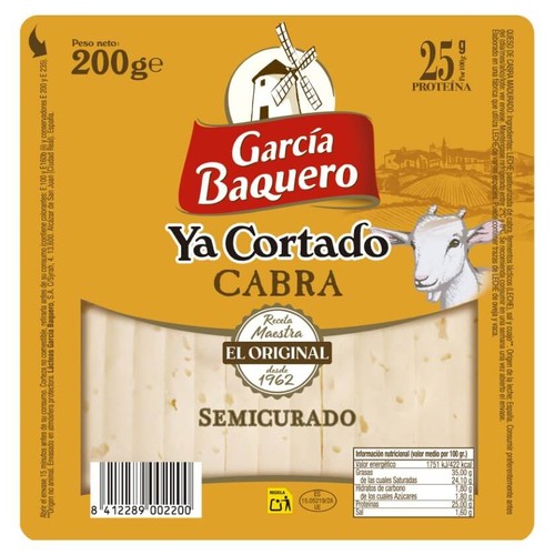 GARCíA BAQUERO Formatge de cabra semicurat tallat