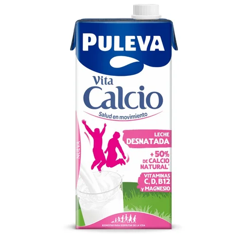 Leche semidesnatada en botella