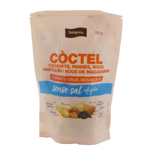 BONPREU Còctel de torrats, crus, dessecats