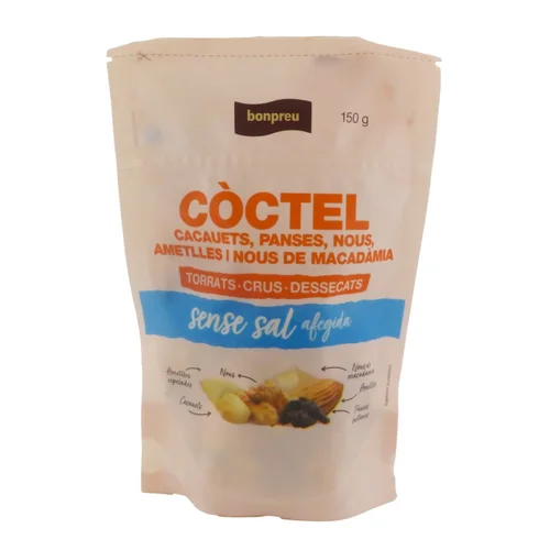 BONPREU Cóctel de fruta seca cruda y fruta desecada