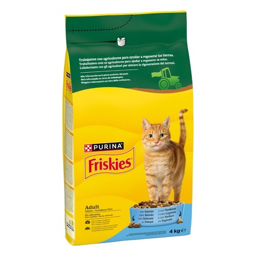 FRISKIES Menjar de salmó i verdures per a gat adult