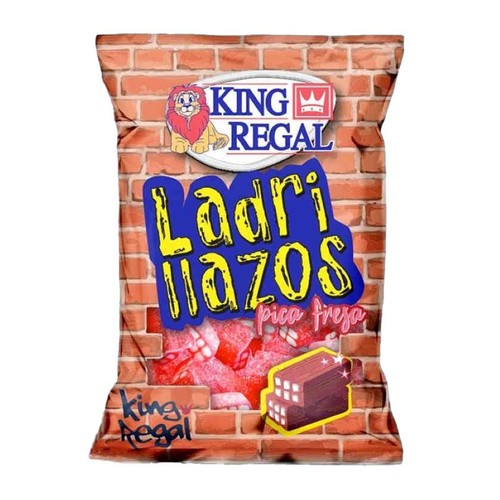 KING REGAL Caramels de goma de maduixa picants