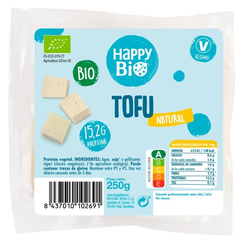 HAPPY BIO Tofu fresc ecològic