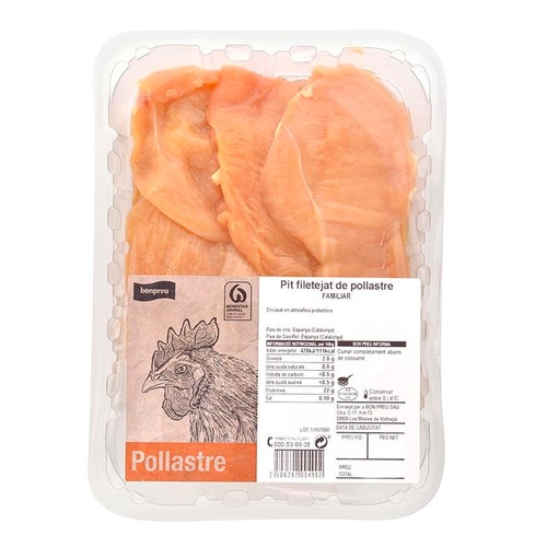 BONPREU Pit de pollastre filetejat