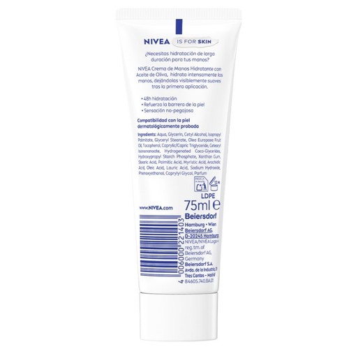 NIVEA Crema de mans amb oli d'oliva