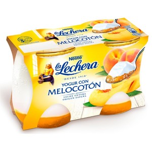 Yogur con melocotón