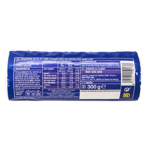 BONPREU Galetes Digestive amb xocolata
