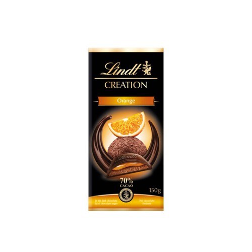 LINDT CREATION Xocolata negra 70% farcida de taronja