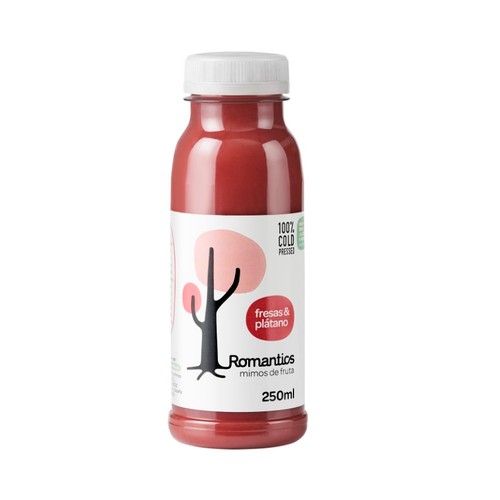 ROMANTICS Smoothie de maduixa i plàtan en ampolla