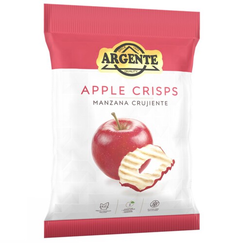 ARGENTE Xips de poma deshidratada