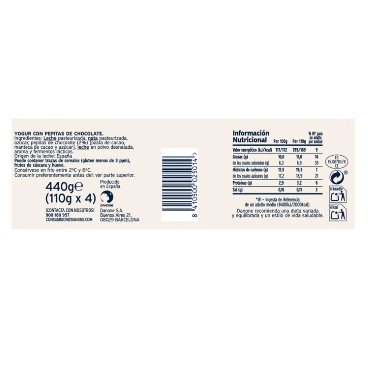 Yogur griego stracciatella