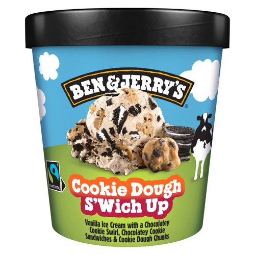 BEN&JERRY'S Gelat cookie dough s'wich up
