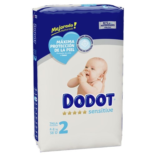 DODOT SENSITIVE Bolquers T2 (4-8 kg)