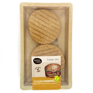 TERRA I TAST Hamburguesa vegetal gust de pollastre