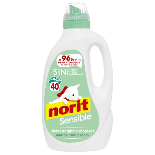 NORIT Detergent líquid pell sensible de 40 dosis