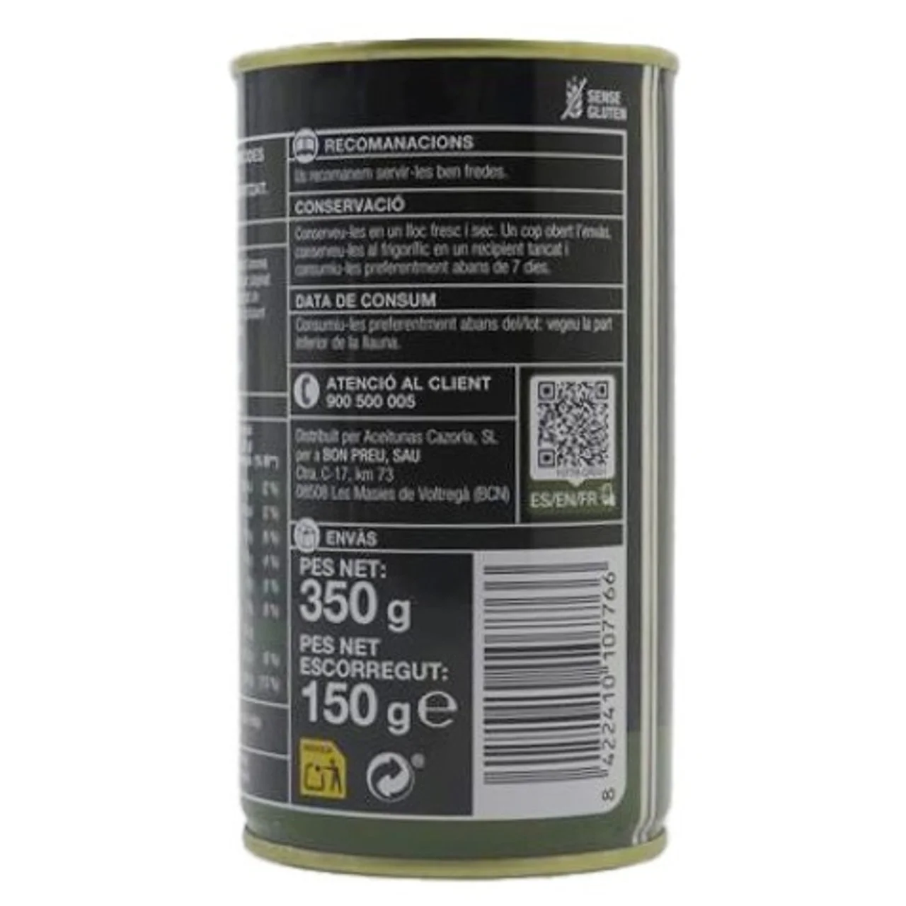 BONPREU Aceitunas rellenas de anchoa extra