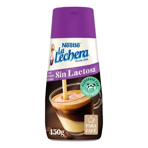 Leche evaporada sin lactosa para cocinar