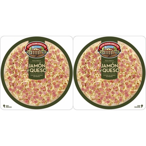 CASA TARRADELLAS Pizza fresca mini de pernil i formatge