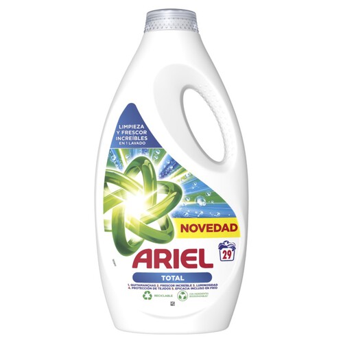 ARIEL Detergent líquid total de 29 dosis