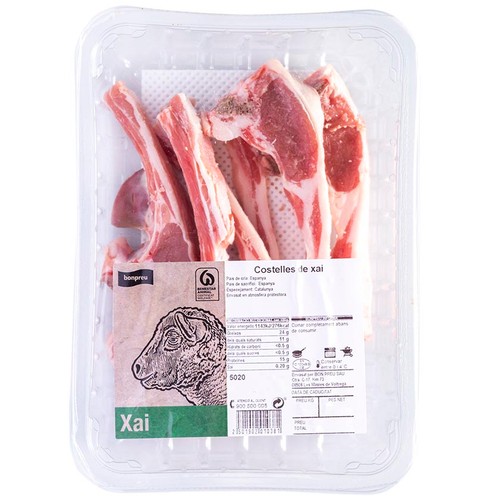 BONPREU Costelles de xai