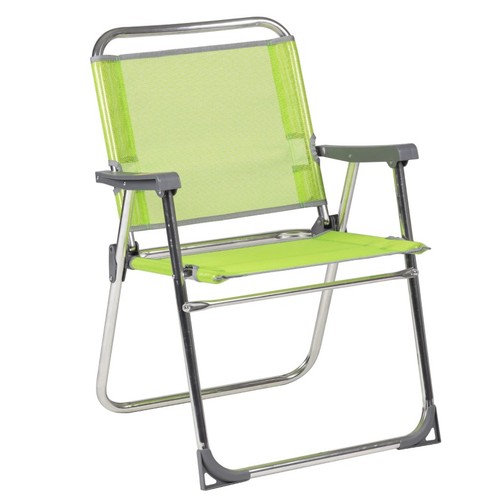 ALCO Cadira de platja plegable de color pistatxo