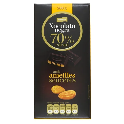 BONPREU Chocolate negro con avellanas